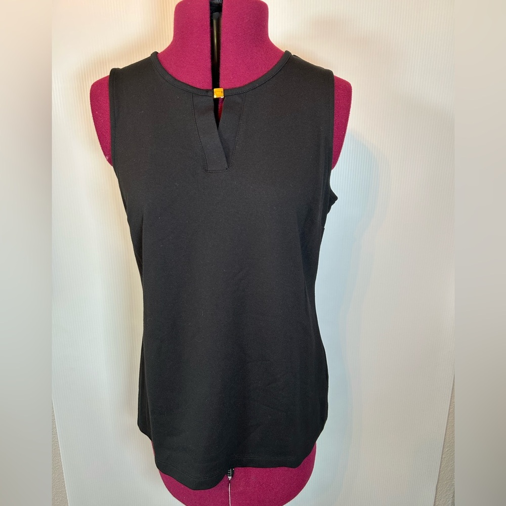 Liz Claiborne Career Black Sleeveless Tank Top Size Small